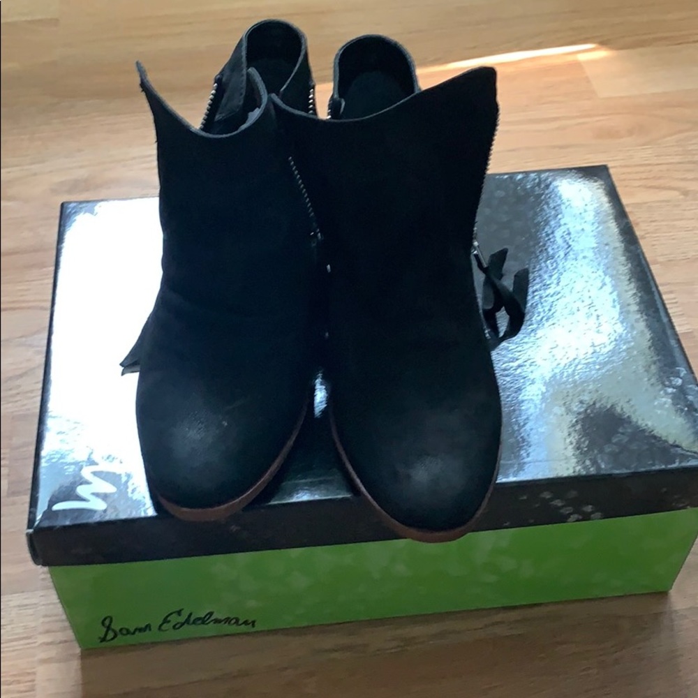 Sam Edelman Packer Black Leather Bootie